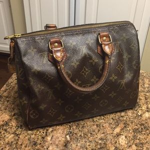 Authentic Louis Vuitton Speedy 25 Lock